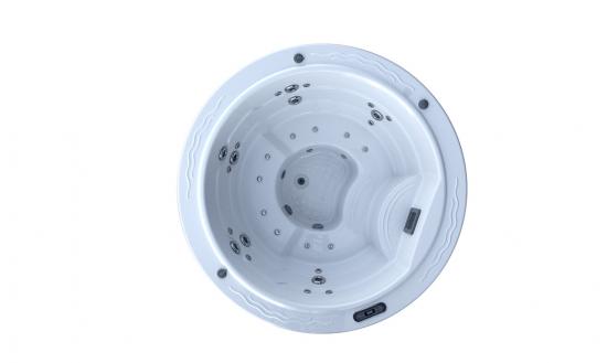 VASCA MINIPISCINA OUTDOOR ROUND205 IDROMASSAGGIO 5 SEDUTE FREESTANDING O INCASSO