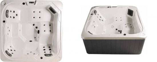 VASCA MINIPISCINA SPA OUTDOOR AQUAM  IDROMASSAGGIO 3 SEDUTE 2 LETTINI