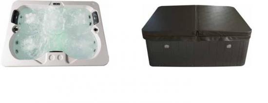 VASCA MINIPISCINA SPA OUTDOOR SENSE  IDROMASSAGGIO 2 SEDUTE 2 LETTINI